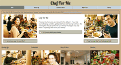 Desktop Screenshot of chefforme.com